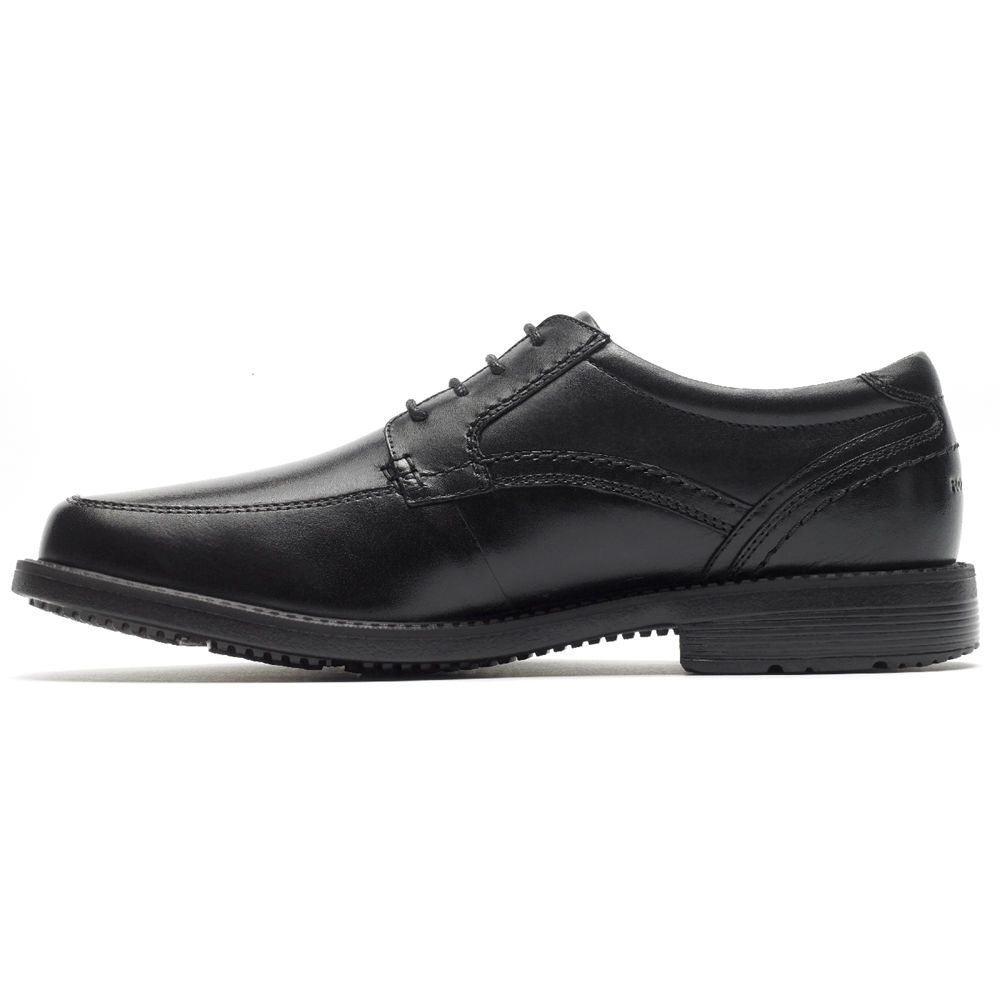 Rockport Mens Sherwood Apron Toe - Oxfords Black - ANO947305